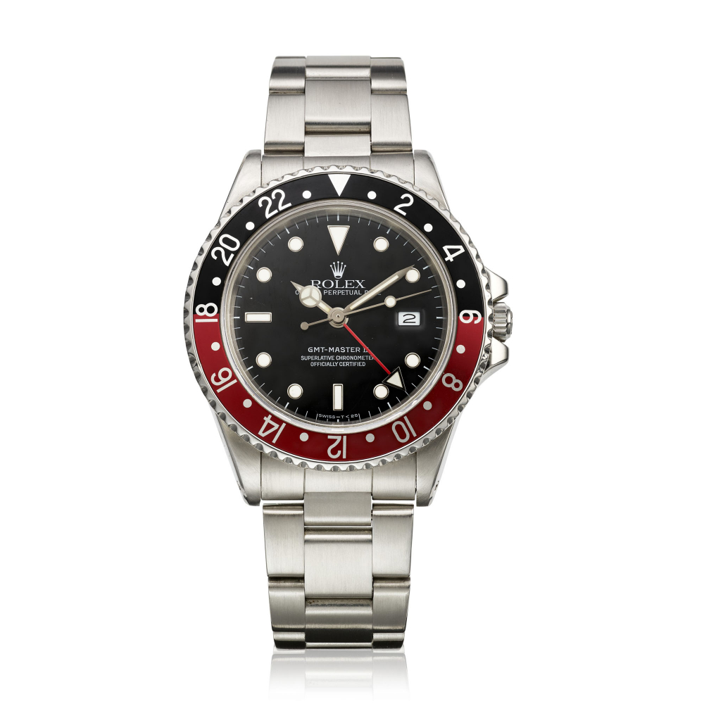 ROLEX, STAINLESS STEEL GMT-MASTER II 'FAT LADY', REF. 16760 -