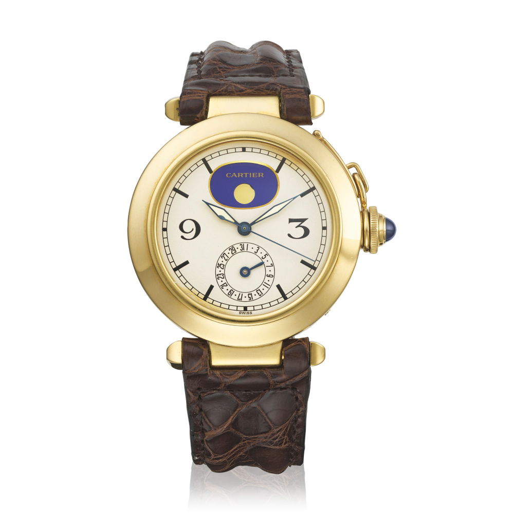 CARTIER, YELLOW GOLD PASHA, REF. 30001 -