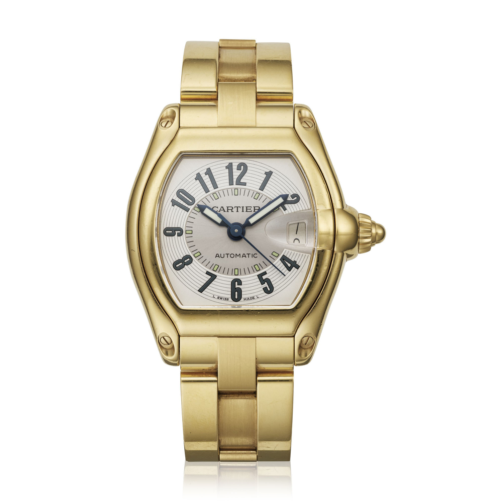 CARTIER, YELLOW GOLD ROADSTER, REF. 2524 -