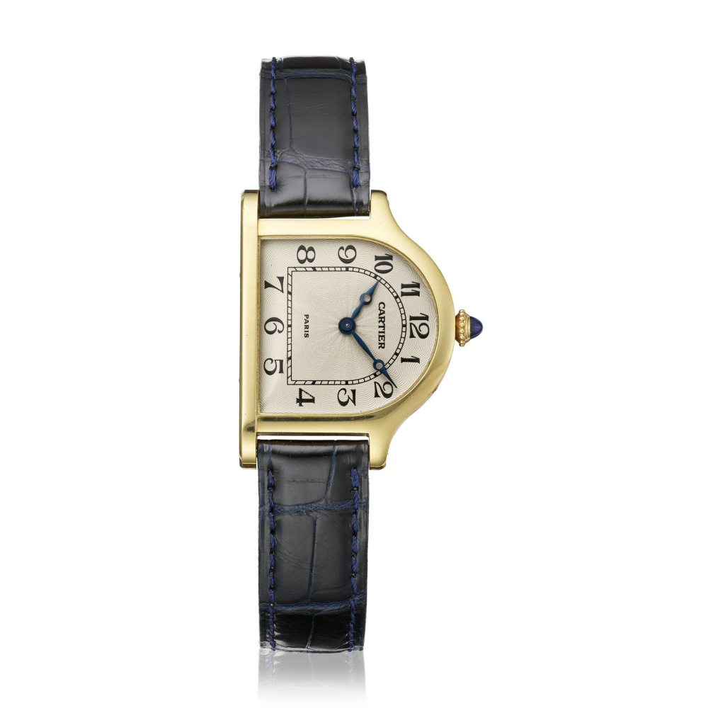 CARTIER, YELLOW GOLD 'CLOCHE' LIMITED EDITION No 177/200, REF. 8152 -