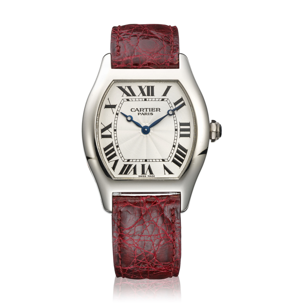 CARTIER, PLATINUM TORTUE, REF. 2518D -