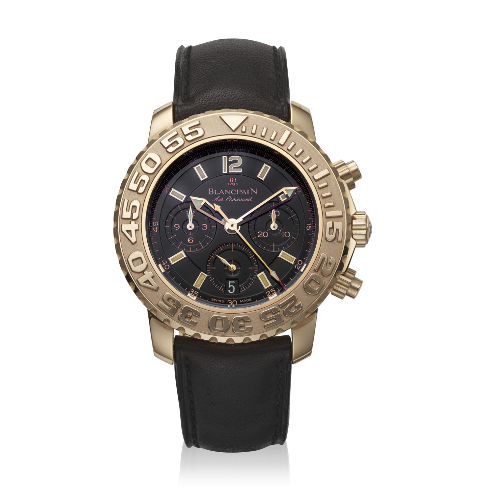 BLANCPAIN, YELLOW GOLD AIR COMMAND LIMITED EDITION NO. 023/100, REF. 2285F -