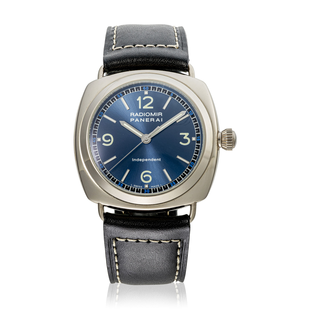 PANERAI, LIMITED EDITION WHITE GOLD RADIOMIR WITH INDEPENDENT CENTRE SECONDS, NO. 139/160, REF. OP 6551 -