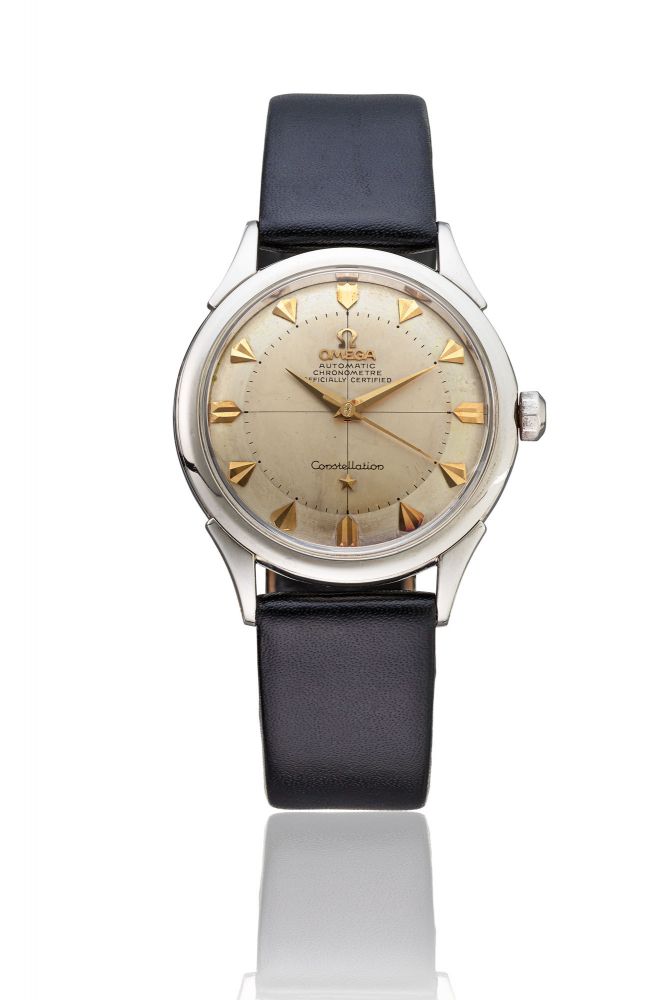 OMEGA, STEEL TWO-TONE PIE-PAN DIAL CONSTELLATION WRISTWATCH, REF. 2782-3 SC - MOVEMENT NO. 14’123’477