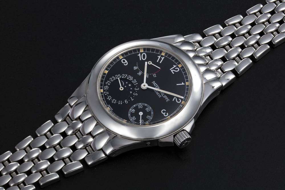 PATEK PHILIPPE, REF. 5085/1, A STEEL AUTOMATIC WRISTWATCH BRACELET - CASE