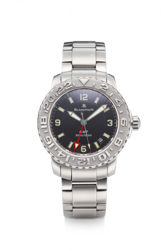 BLANCPAIN, TRILOGY GMT, STAINLESS STEEL, REF 2250-1130-71 -