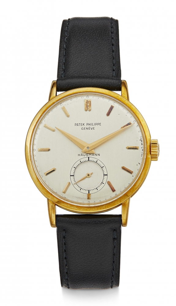 PATEK PHILIPPE, RETAILED BY HAUSMANN, CALATRAVA, 18K YELLOW GOLD, REF. 1513 -