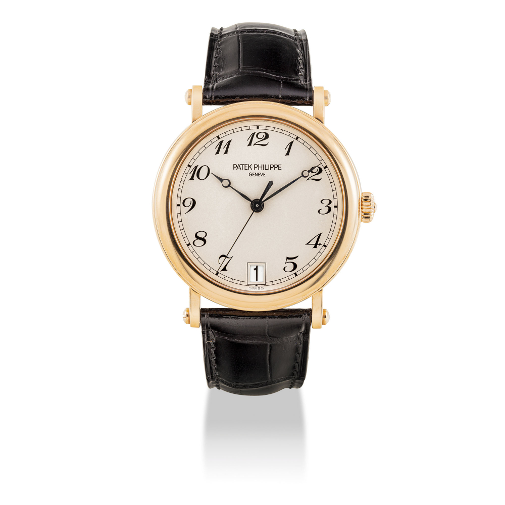 PATEK PHILIPPE, CALATRAVA, PINK GOLD, REF.5053 WITH BREGUET NUMERALS AND DATE -