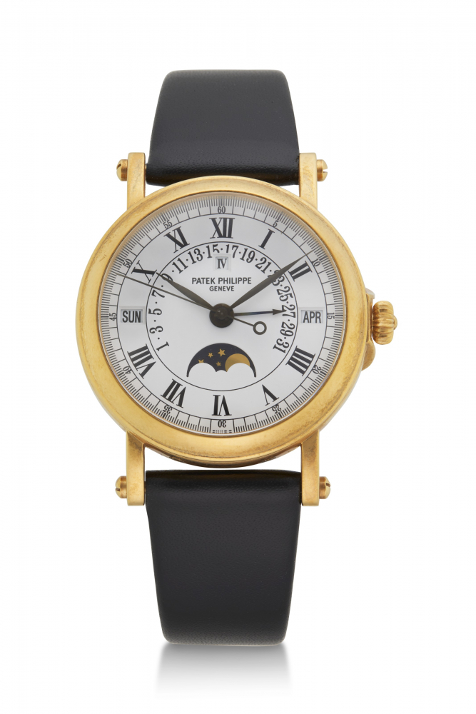 PATEK PHILIPPE, YELLOW GOLD PERPETUAL CALENDAR, REF. 5059J -