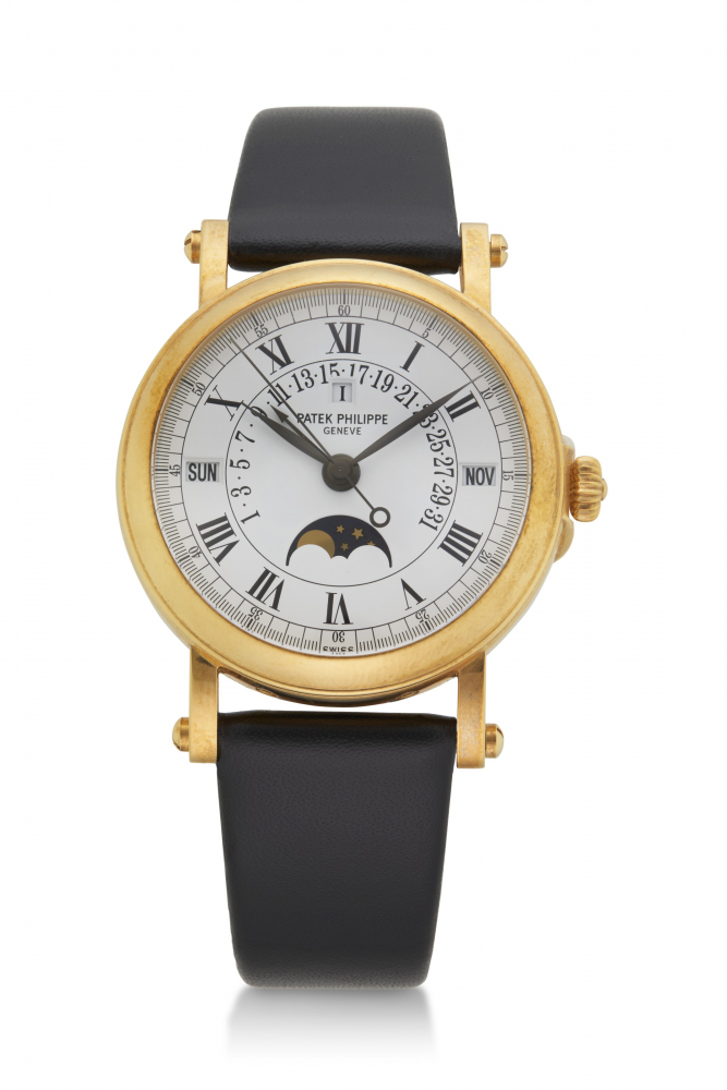 PATEK PHILIPPE, YELLOW GOLD PERPETUAL CALENDAR, REF. 5059J -