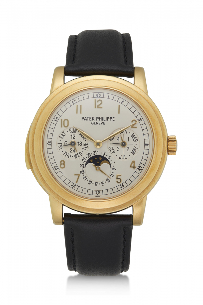 PATEK PHILIPPE, GOLD CATHEDRAL MINUTE REPEATING PERPETUAL CALENDAR, REF. 5074J -