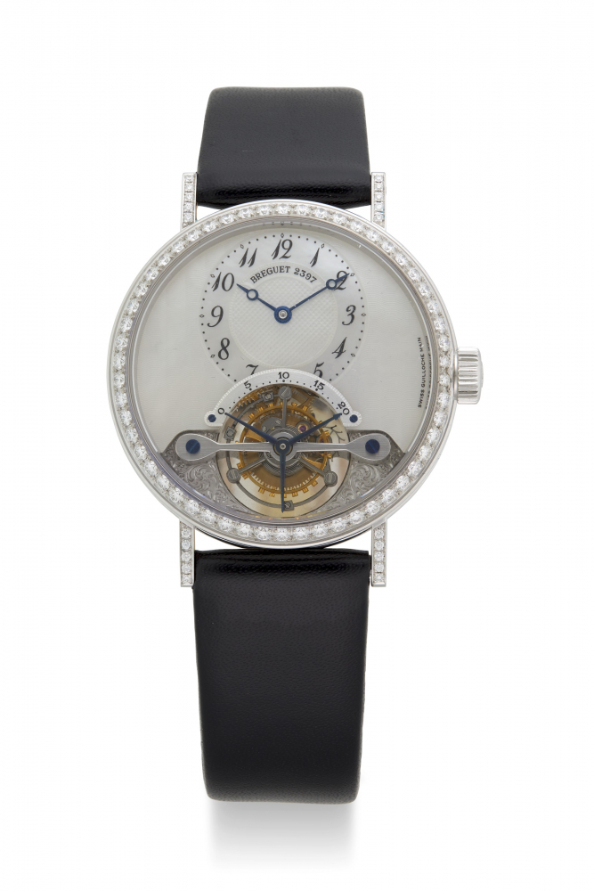 BREGUET, WHITE GOLD DIAMOND-SET TOURBILLON MESSIDOR, REF. 3357 -