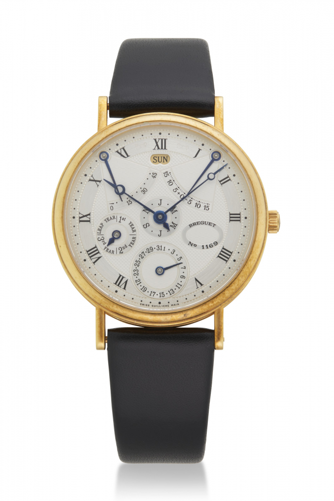 BREGUET, YELLOW GOLD PERPETUAL CALENDAR WITH EQUATION OF TIME, REF. 3477 -