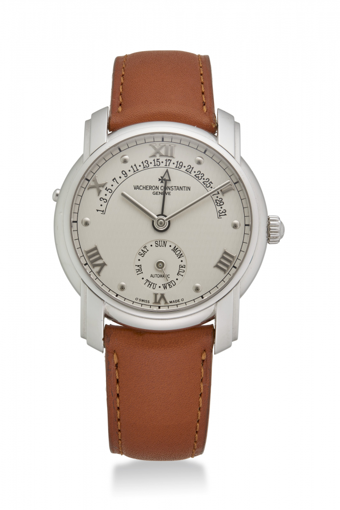 VACHERON CONSTANTIN, WHITE GOLD MALTE CALENDAR, REF. 47245 -