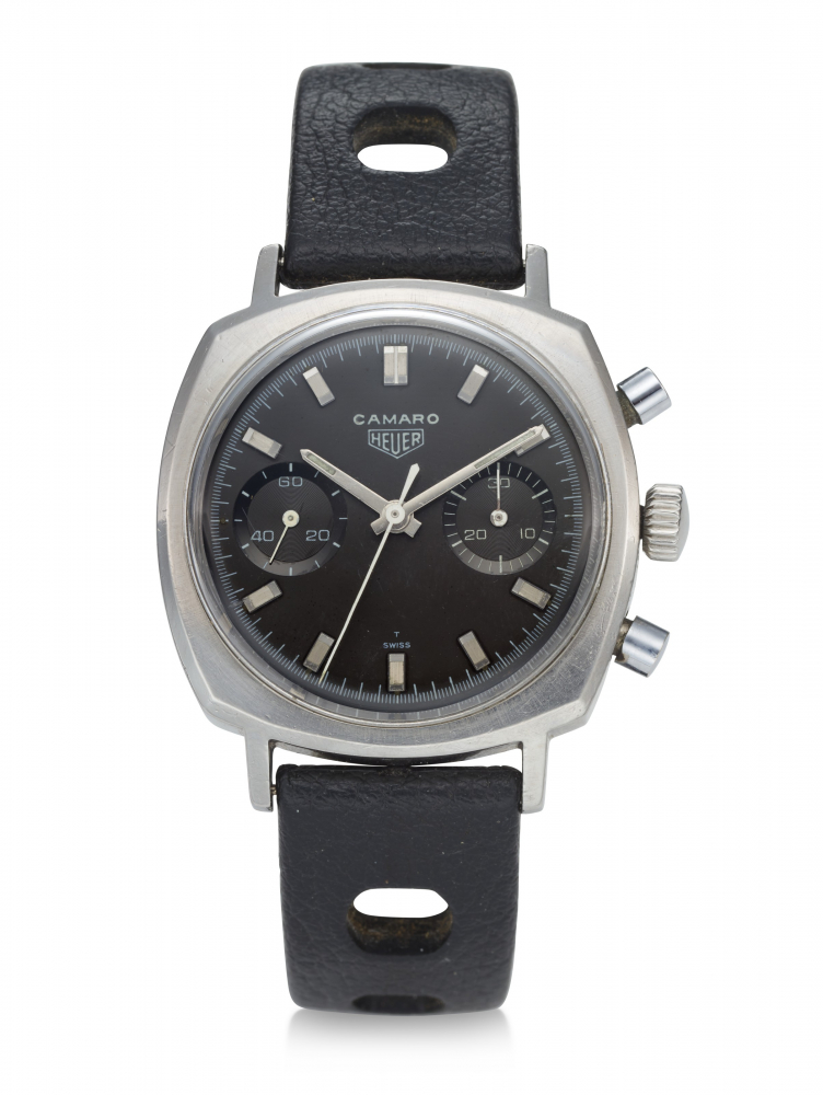 HEUER, CAMARO, STEEL, CHRONOGRAPH, REF. 7743 -