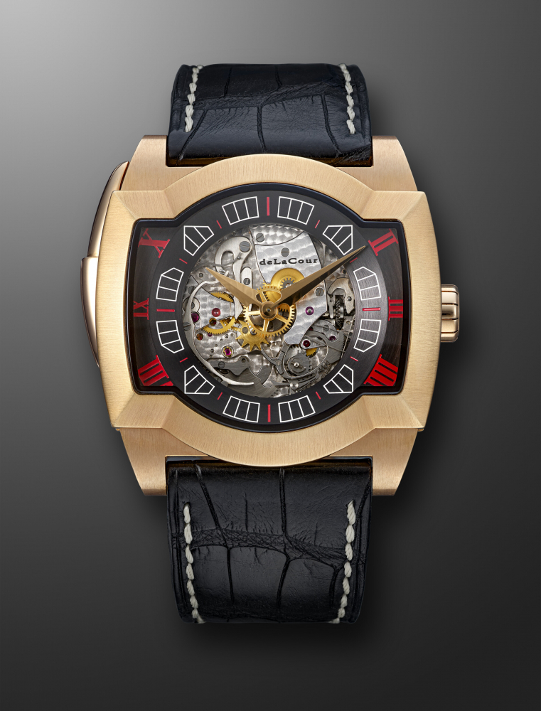 DELACOUR, UNIQUE PIECE PINK GOLD MINUTE REPEATER 'HARPA' -