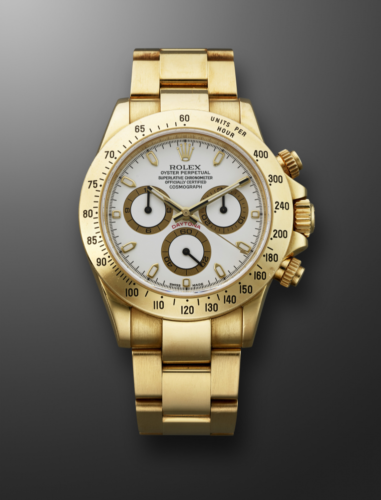 ROLEX, YELLOW GOLD CHRONOGRAPH 'DAYTONA', REF. 116528" -