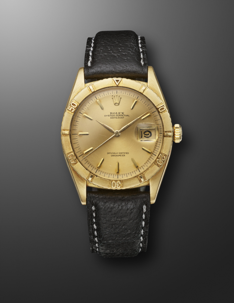 ROLEX, YELLOW GOLD DATEJUST TURN-O-GRAPH, REF. 1625" -