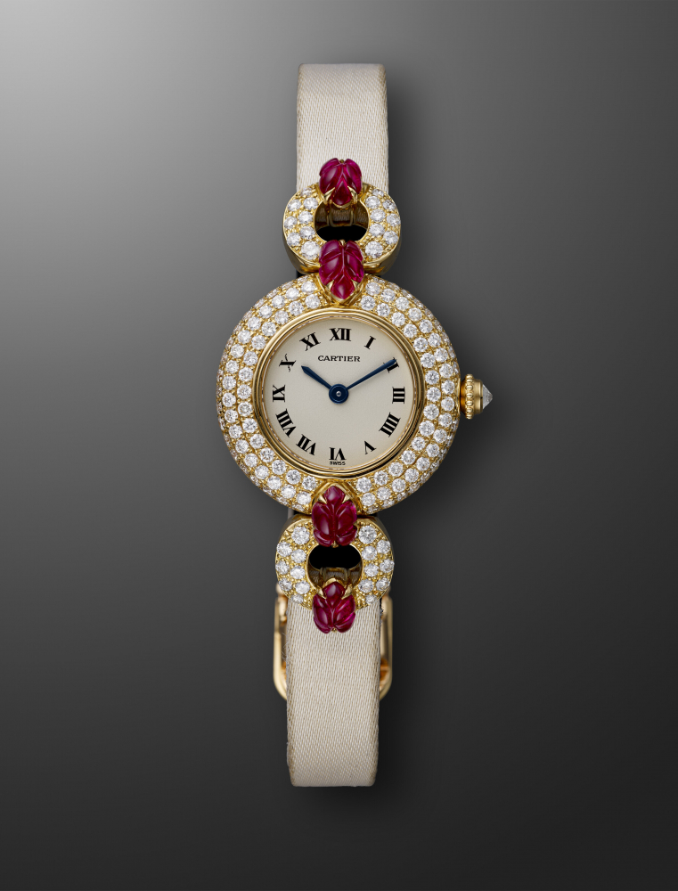 CARTIER, YELLOW GOLD, DIAMOND-SET AND RUBY LADY 'COLISEE TUTTI FRUTTI', REF. 1989" -
