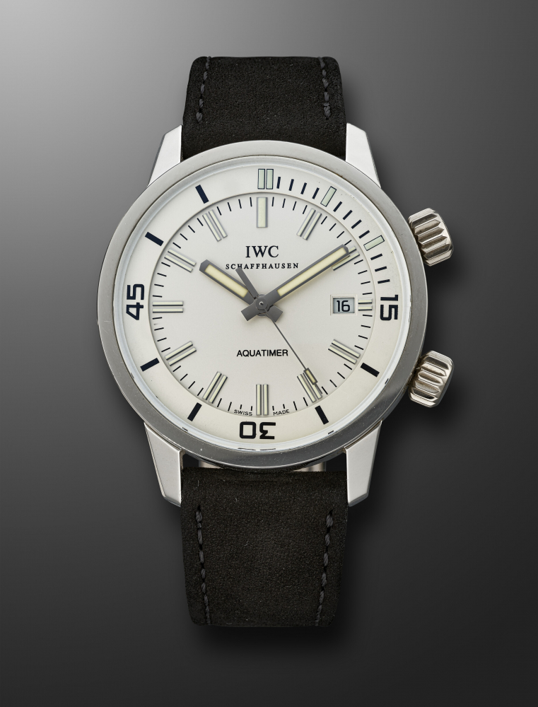 IWC, LIMITED EDITION PLATINUM 'AQUATIMER', REF. 3231, NO. 58/500" -