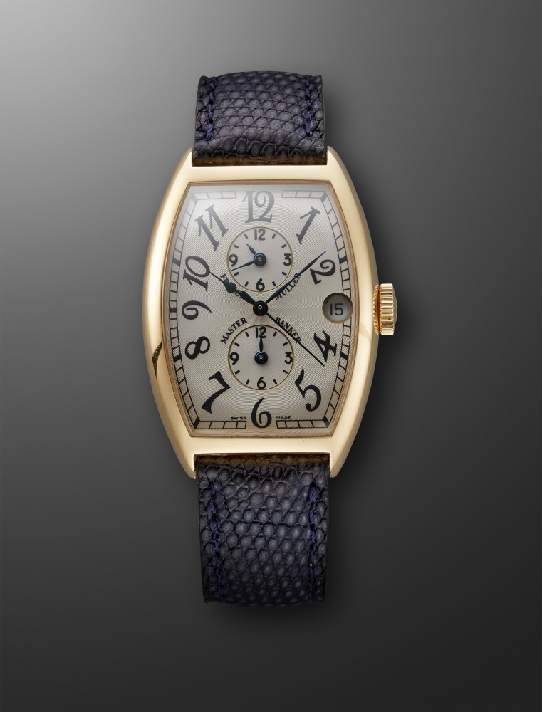FRANCK MULLER, YELLOW GOLD TRIPLE TIME ZONE 'MASTER BANKER', REF. 5850MB -