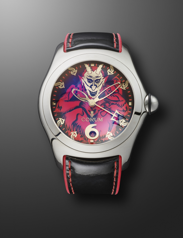 CORUM, LIMITED EDITION STAINLESS STEEL LUCIFER 'BUBBLE', REF. 82.340.20, NB. 544/666" -
