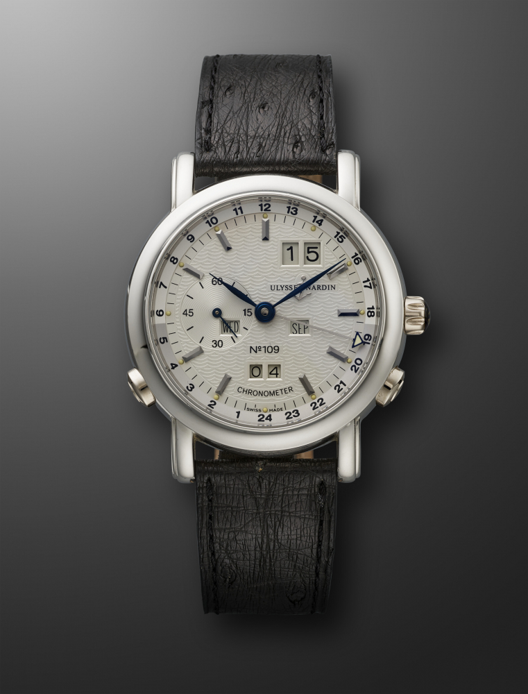 ULYSSE NARDIN, LIMITED EDITION PLATINUM PERPETUAL CALENDAR DUAL TIME, REF. 329-80" -