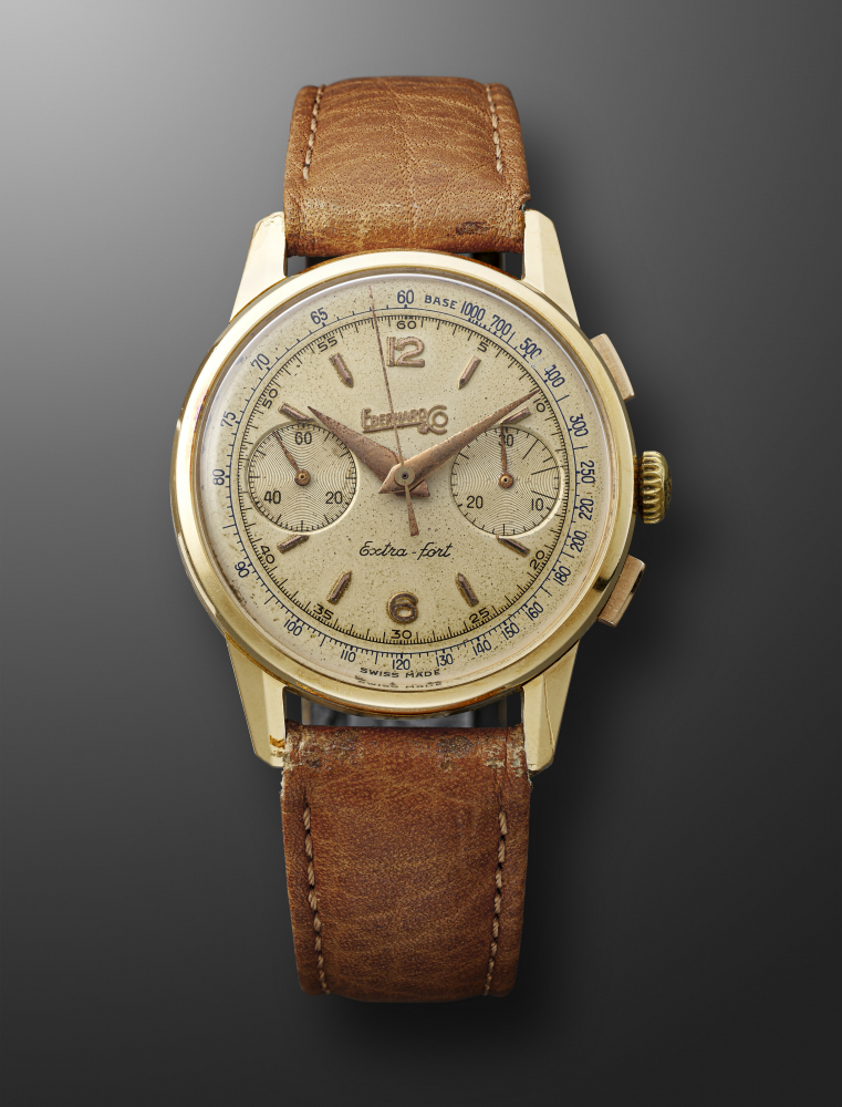 EBERHARD CO, YELLOW GOLD CHRONOGRAPH 'EXTRA-FORT' -