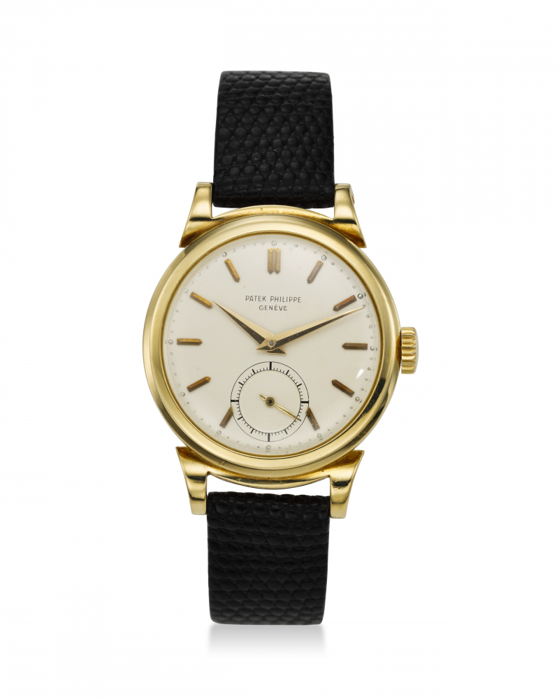 PATEK PHILIPPE, REF. 1491, CALATRAVA, A FINE 18K YELLOW GOLD WRISTWATCH WITH SUBSIDIARY SECONDS -