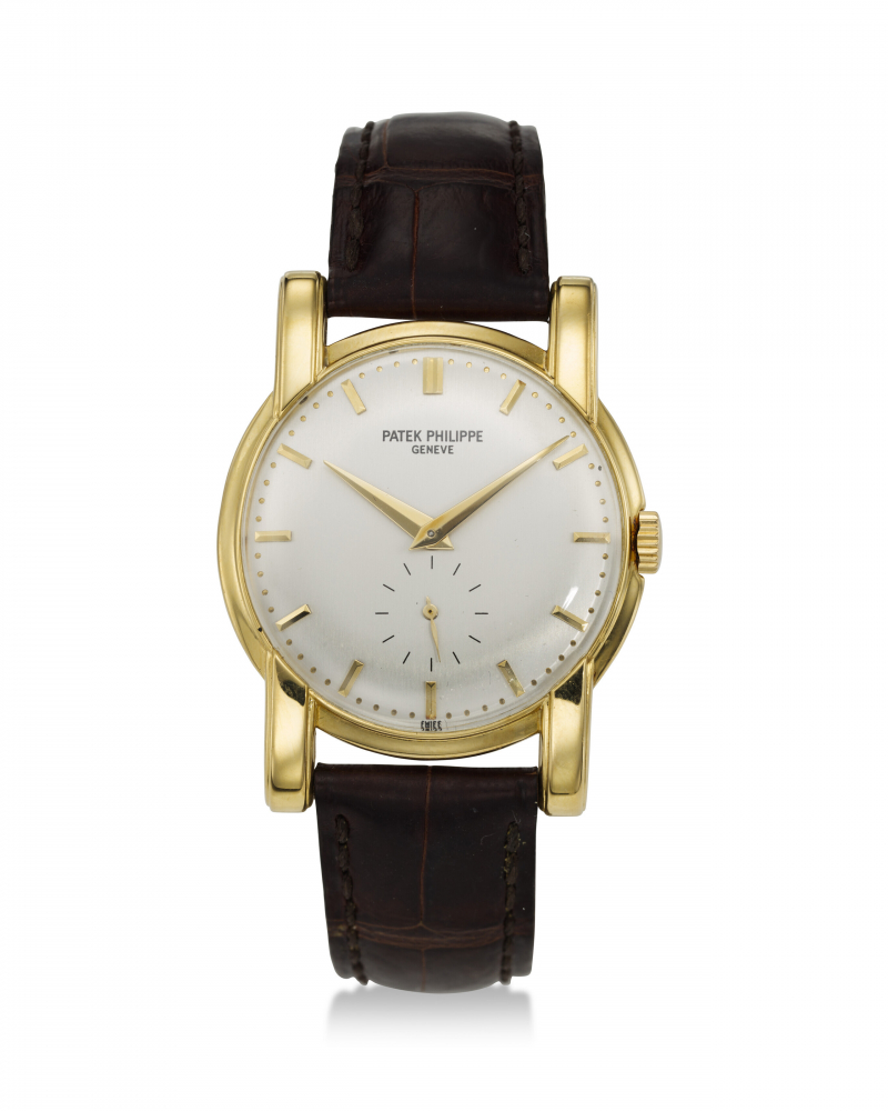 PATEK PHILIPPE, REF. 2428, CALATRAVA, A FINE 18K YELLOW GOLD WRISTWATCH WITH SUBSIDIARY SECONDS -