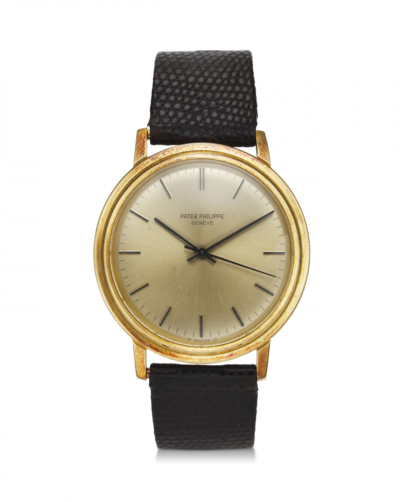 PATEK PHILIPPE, REF. 3569, CALATRAVA, A FINE 18K YELLOW GOLD WRISTWATCH -