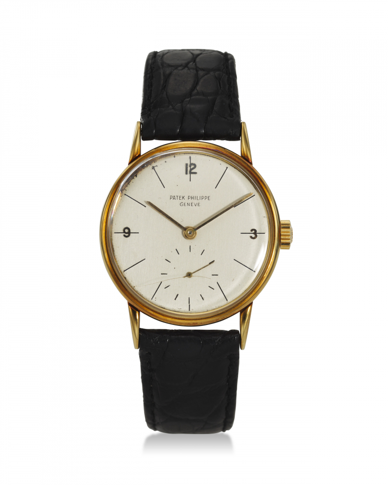 PATEK PHILIPPE, REF. 2494, CALATRAVA, A FINE 18K YELLOW GOLD WRISTWATCH WITH SUBSIDIARY SECONDS -