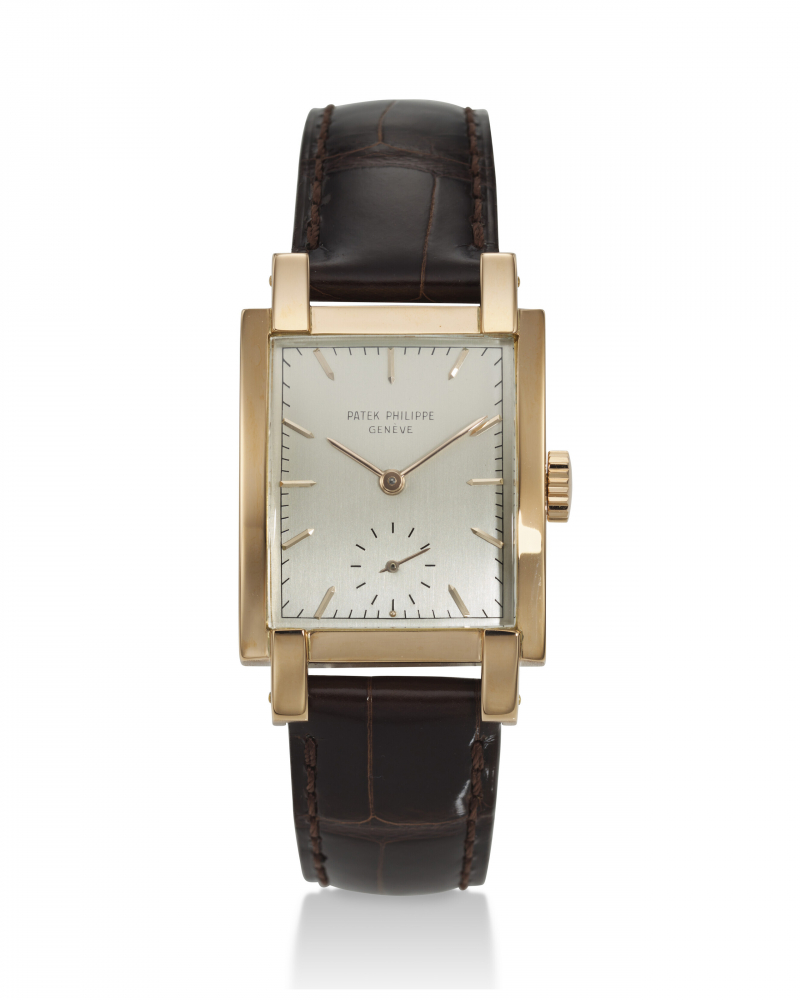 PATEK PHILIPPE, REF. 2443, A VERY FINE 18K ROSE GOLD WRISTWATCH WITH SUBSIDIARY SECONDS -