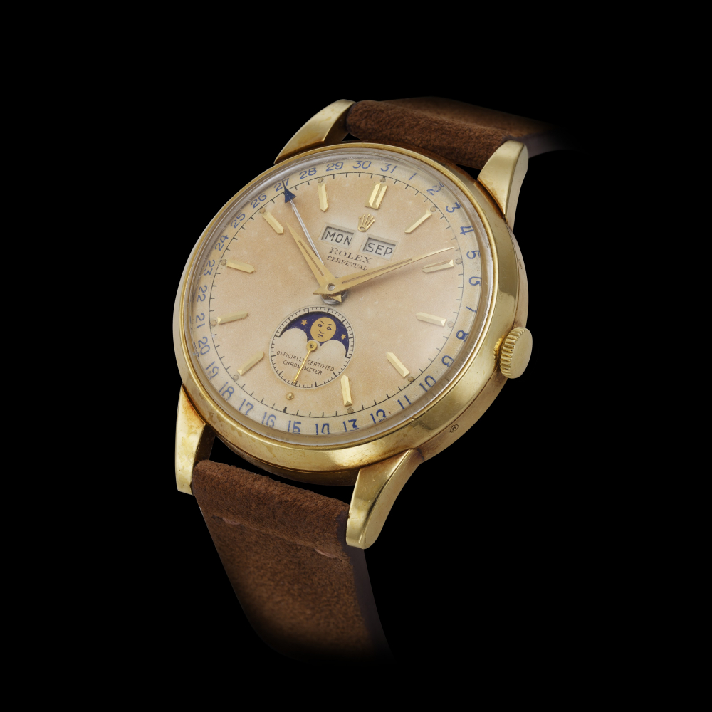 ROLEX, “PADELLONE”, 18K YELLOW GOLD, TRIPLE CALENDAR, REF. 8171 -
