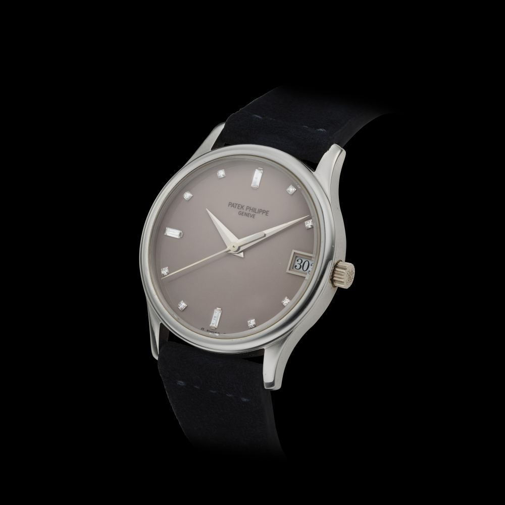 PATEK PHILIPPE, CALATRAVA, PLATINUM, DIAMOND INDEXES, REF. 3998P -