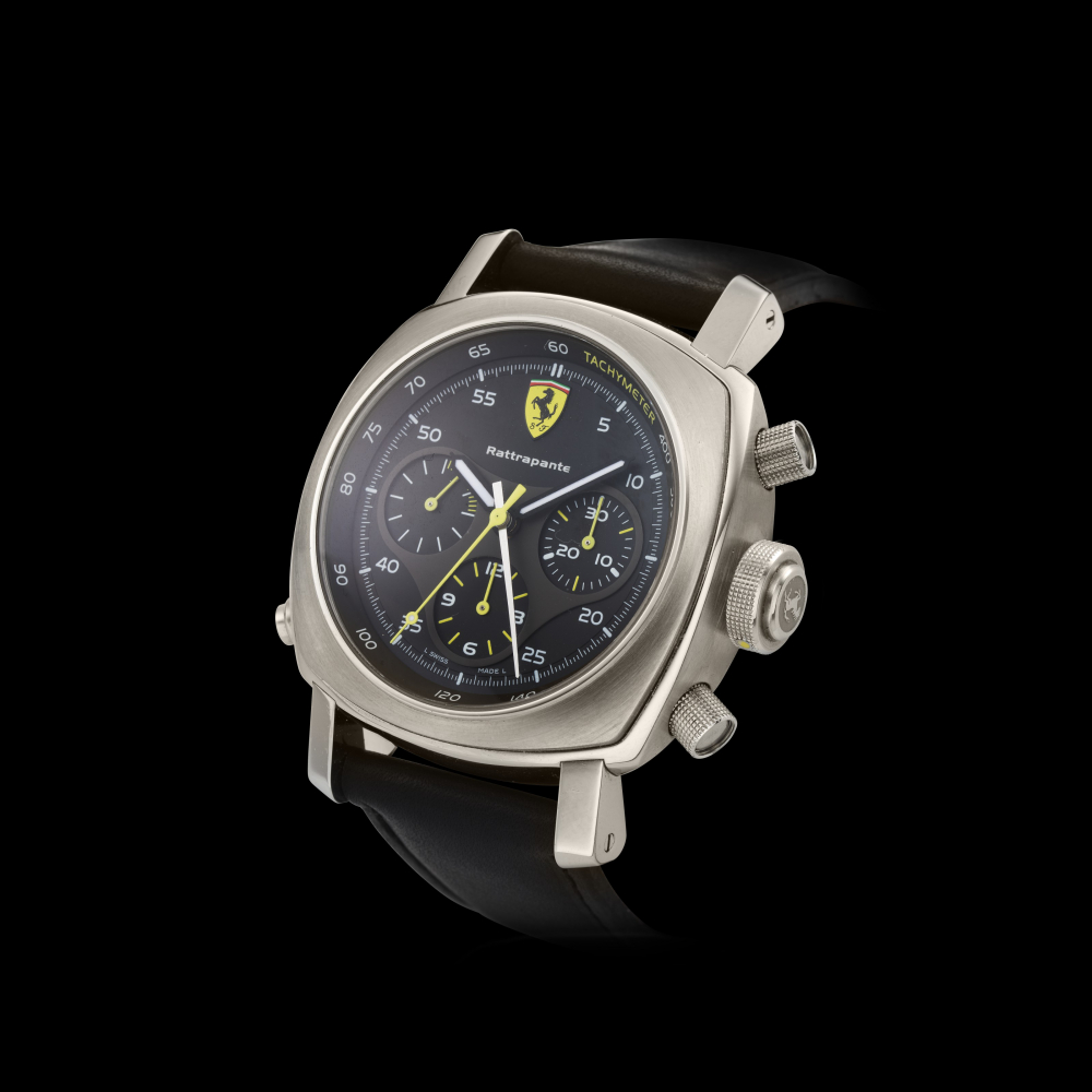 PANERAI, FERRARI, CHRONOGRAPH, STEEL, REF. FER00010 -