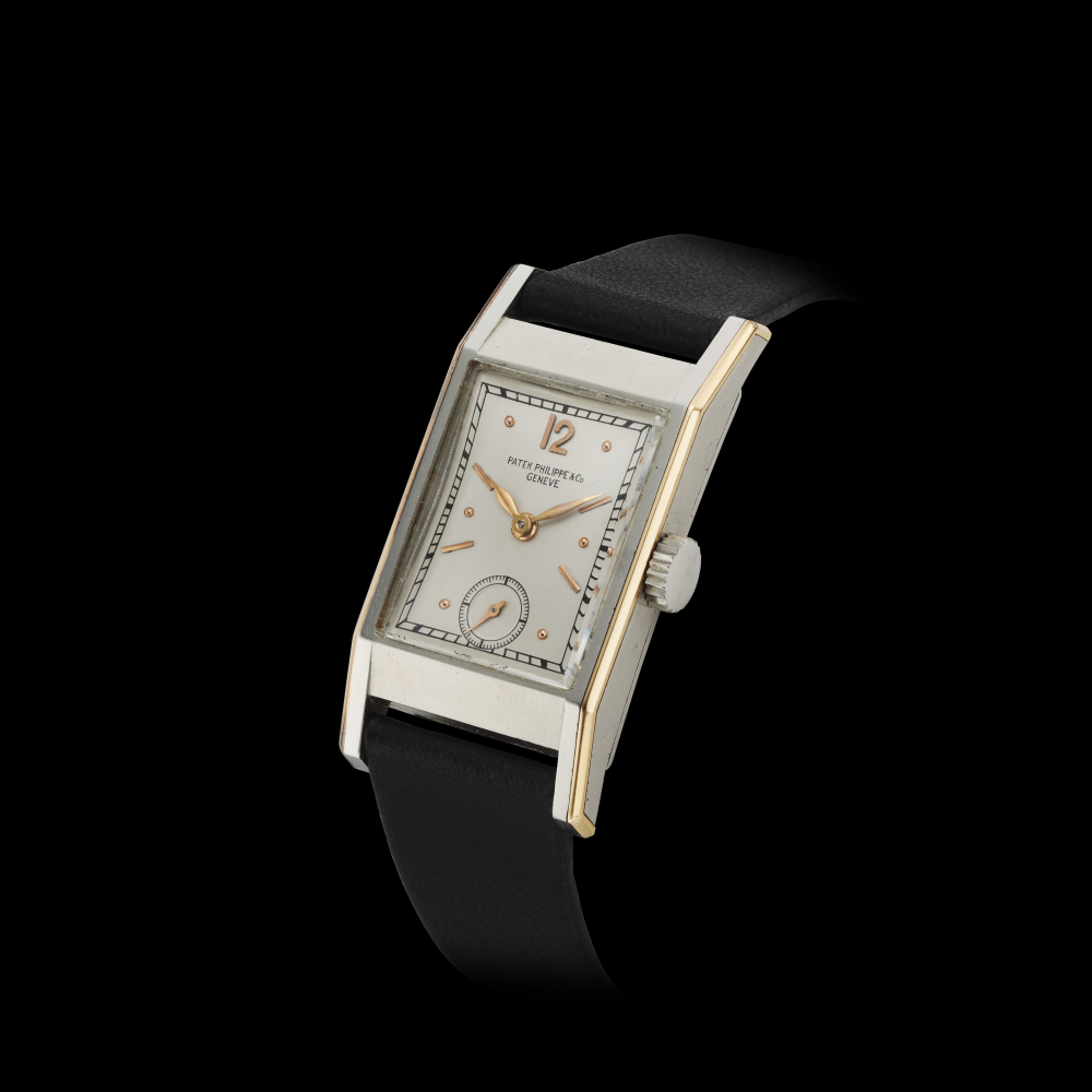PATEK PHILIPPE, STEEL, PINK GOLD, REF. 522 -