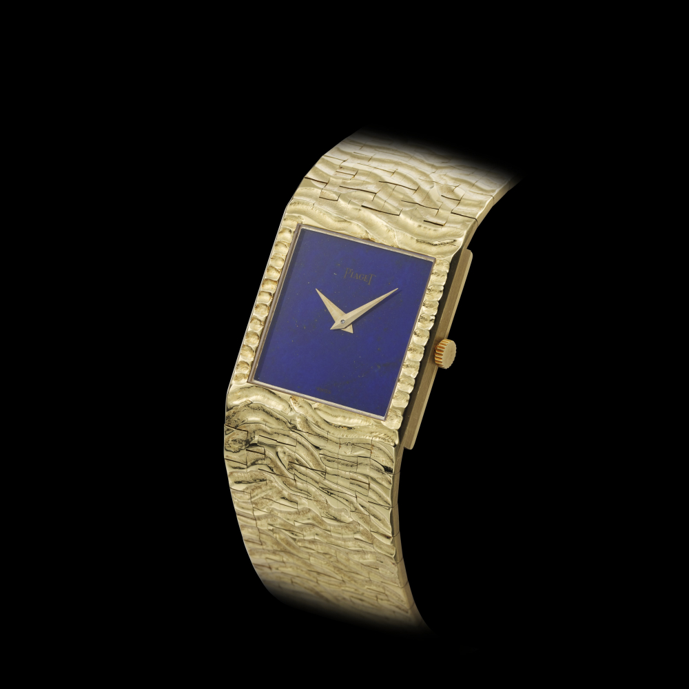 PIAGET, 18K YELLOW GOLD, LAPIS LAZULI DIAL, REF. 9131 -