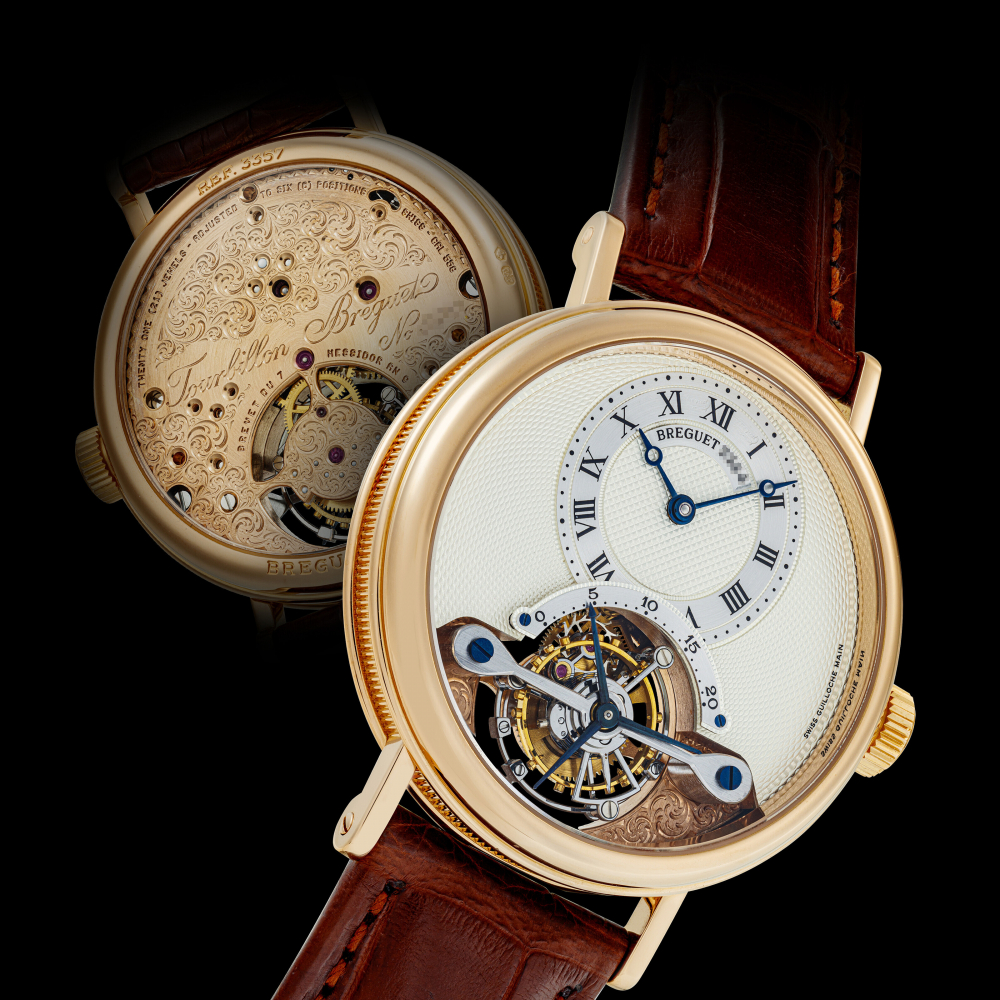 BREGUET. AN 18K PINK GOLD TOURBILLON WRISTWATCH