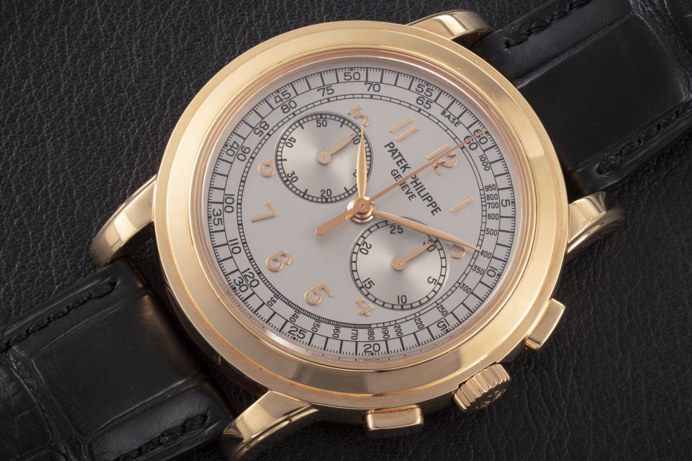 PATEK PHILIPPE, REF. 5070R-001, A GOLD CHRONOGRAPH WRISTWATCH - CASE