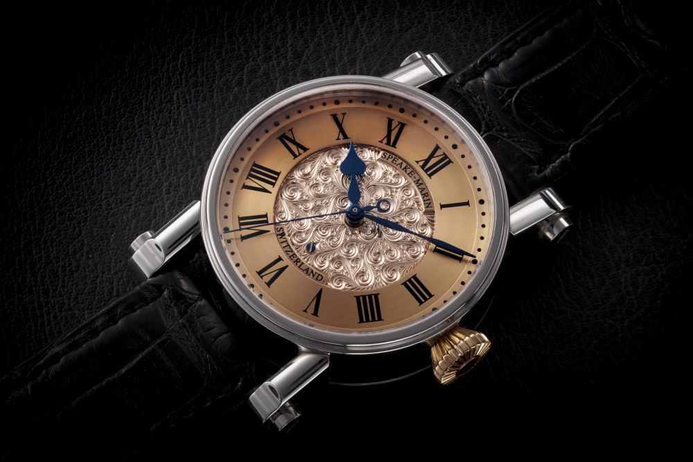 SPEAKE-MARIN, THE PICCADILLY PP3GD7R, A LIMITED EDITION PLATINUM WRISTWATCH - SMP2