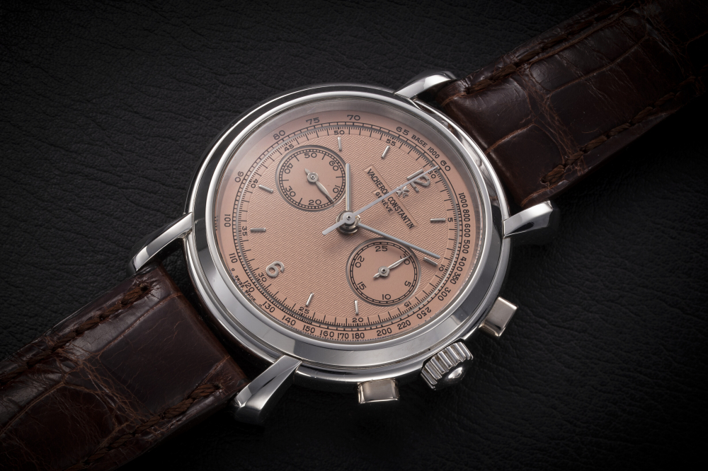 VACHERON CONSTANTIN, LES HISTORIQUES REF. 47101/4-4711 A PLATINUM MANUAL-WINDING CHRONOGRAPH WRISTWATCH - CASE