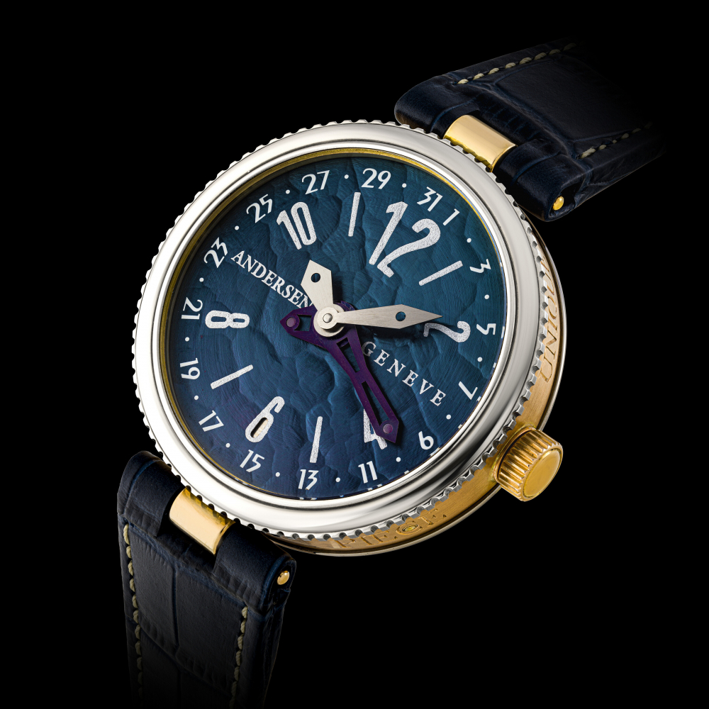 ANDERSEN GENÈVE, UNIQUE TWO-TONE GOLD MINUTE REPEATER PERPETUAL CALENDAR WRISTWATCH -