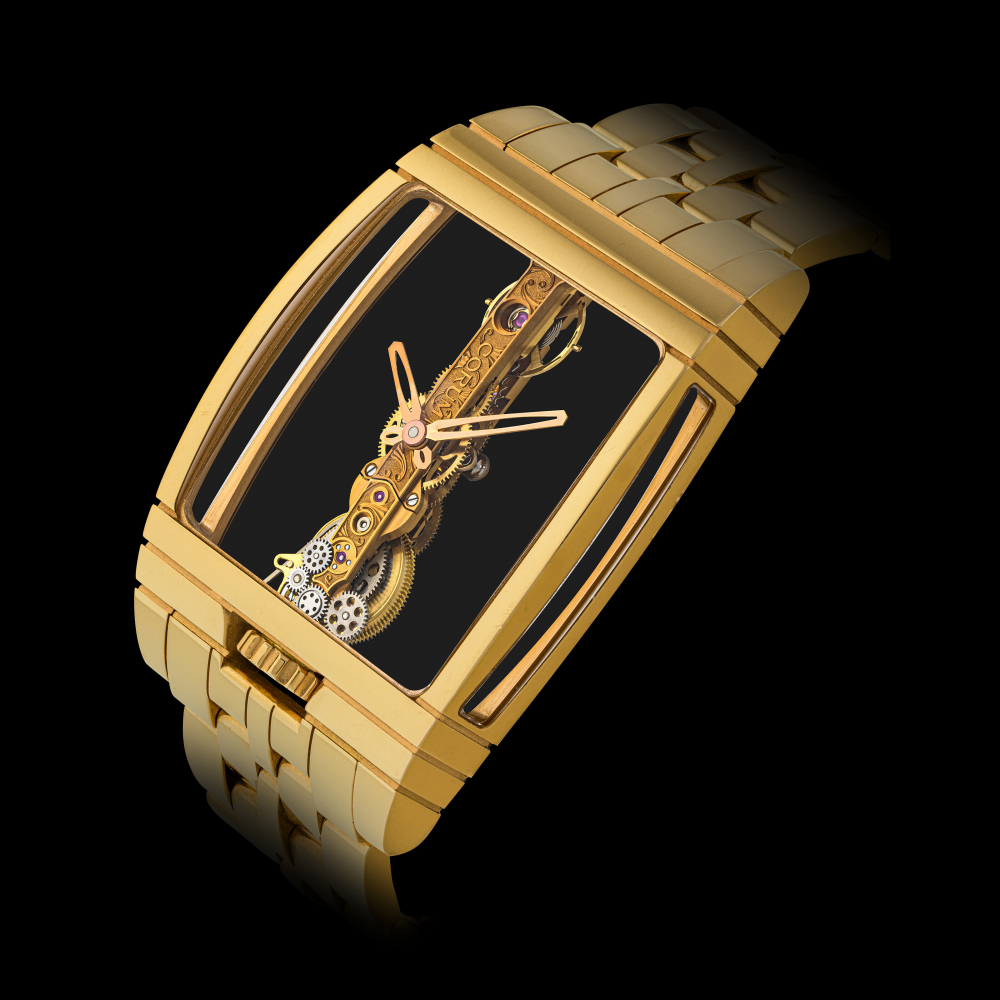 CORUM, PINK GOLD GOLDEN BRIDGE WITH BRACELET, REF. 113.550.55" -