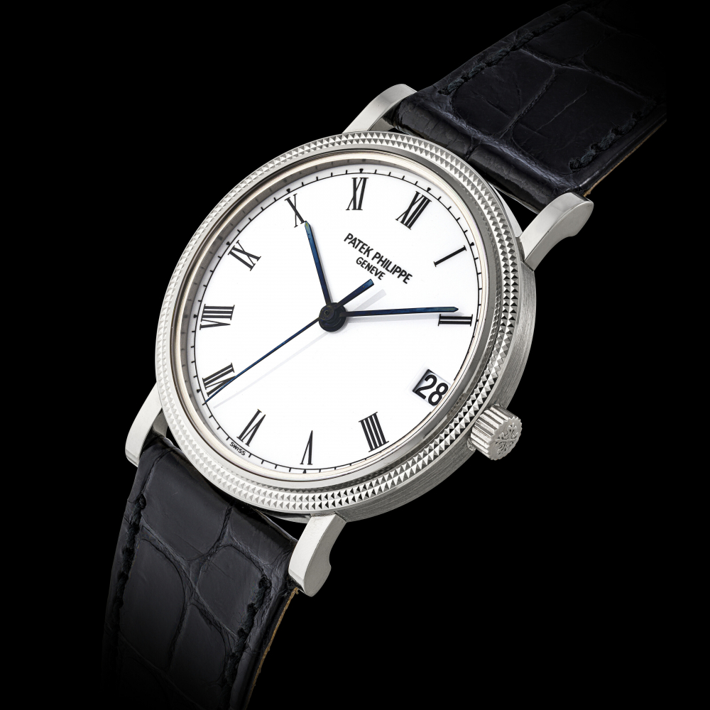 PATEK PHILIPPE, WHITE GOLD CALATRAVA, REF. 3802/200" -