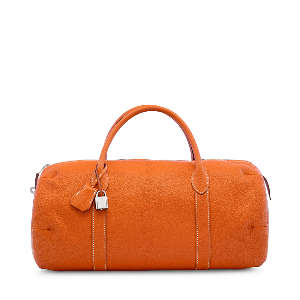 A FEU FJORD LEATHER POLOCHON 40 WITH PALLADIUM HARDWARE - HERMÈS