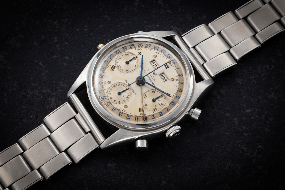 ROLEX, DATO-COMPAX REF. 4767, A STEEL TRIPLE CALENDAR CHRONOGRAPH WRISTWATCH - CASE