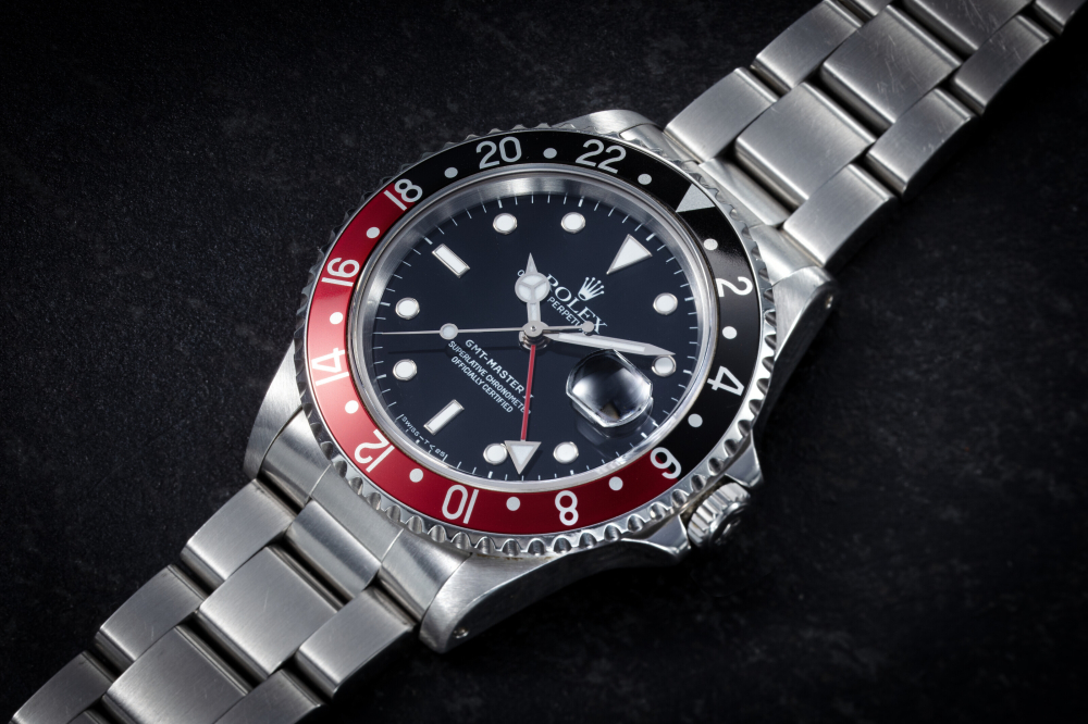 ROLEX, GMT-MASTER REF. 16710 ‘COKE’, A STAINLESS STEEL AUTOMATIC DUAL TIME WRISTWATCH, CASE NUMBER: W 245’563, MOVEMENT NUMBER: 6’895’367 | Christie’s