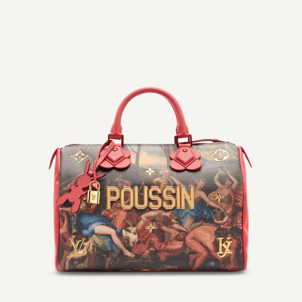 A LIMITED EDITION POUSSIN MASTERS COLLECTION CANVAS LEATHER SPEEDY 30 WITH GOLD HARDWARE BY JEFF KOONS, LOUIS VUITTON, 2018 | Christie’s