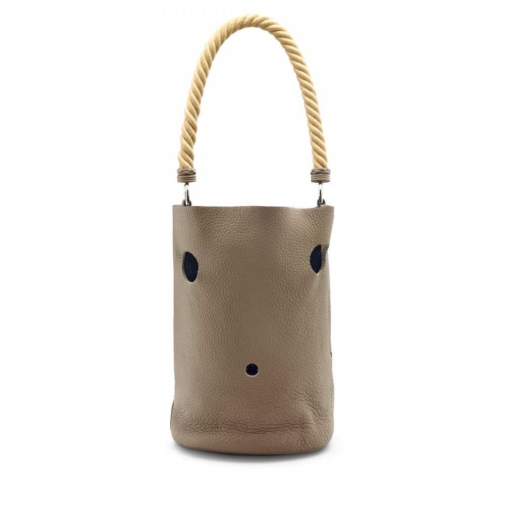 AN ÉTOUPE CLÉMENCE LEATHER MANGEOIRE - HERMÈS